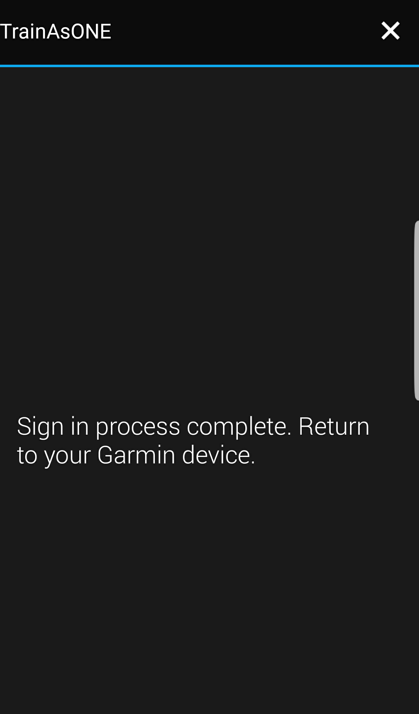 trainasone garmin