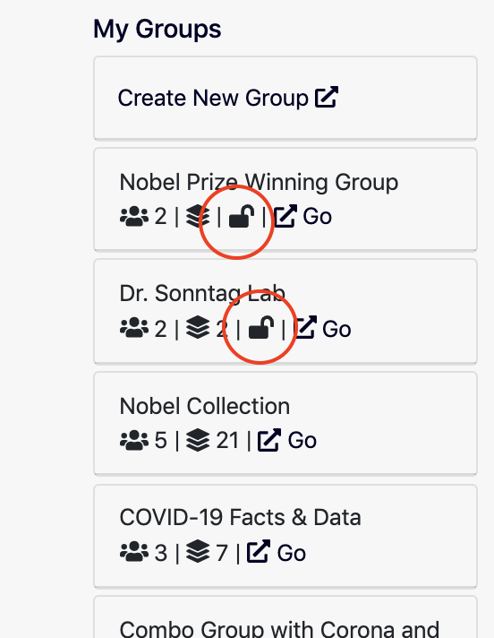 In group grid page: Indicator that group is public · Issue #293 ...