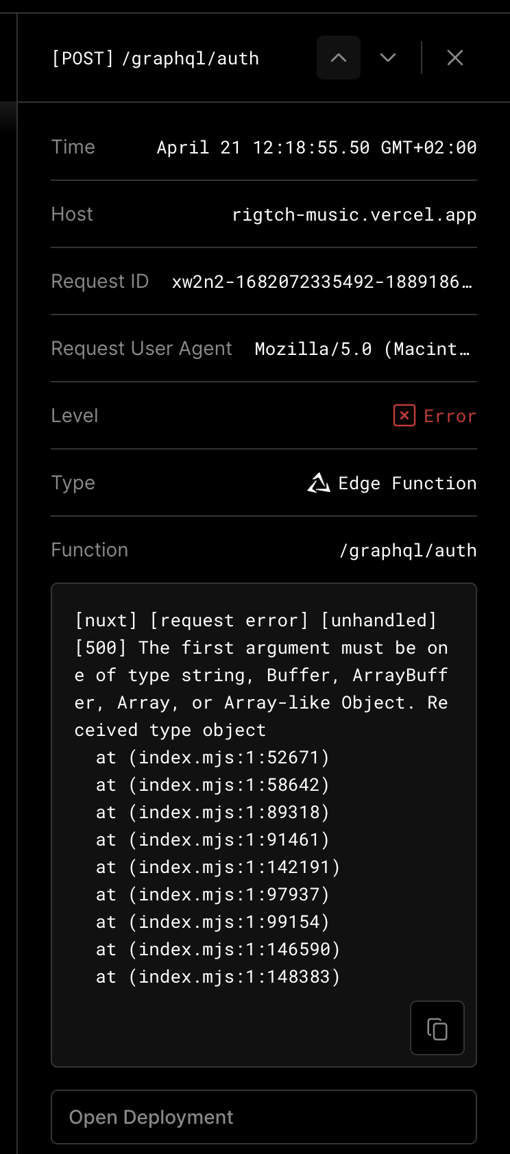 Error with calling graphql api in vercel deployment · Issue #20709 ...