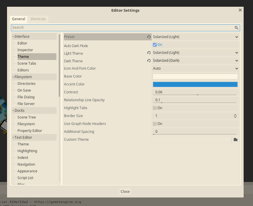 auto dark mode option