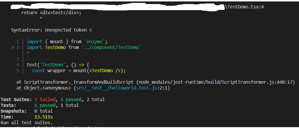 对于tsx的test,该如何在umi 中配置 · Issue #2585 · umijs/umi · GitHub