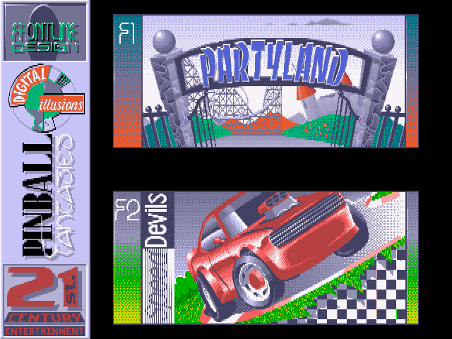 pinball fantasies - main menu 640x480x32