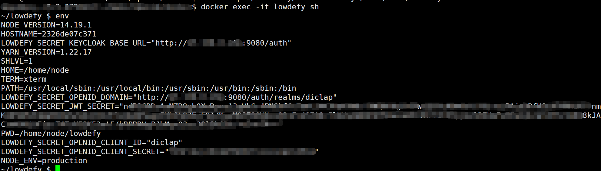 Error when deploying with Node.js or docker and with OpenID connection ...