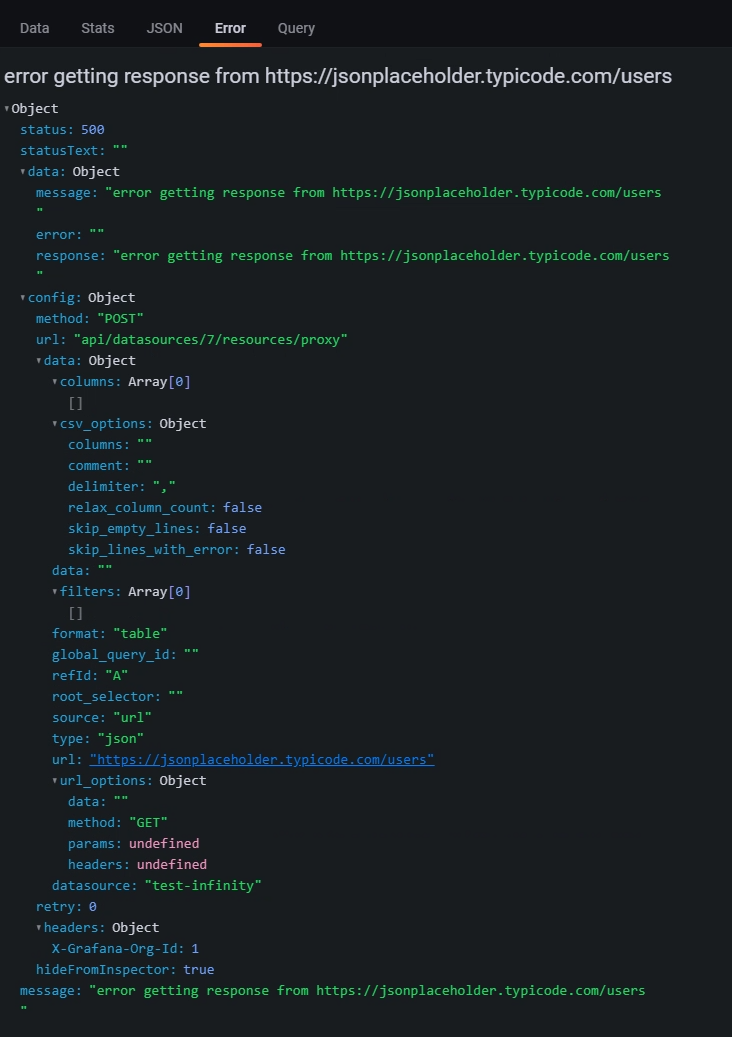 [Bug] Getting error code 500 when trying to send api requests to ...
