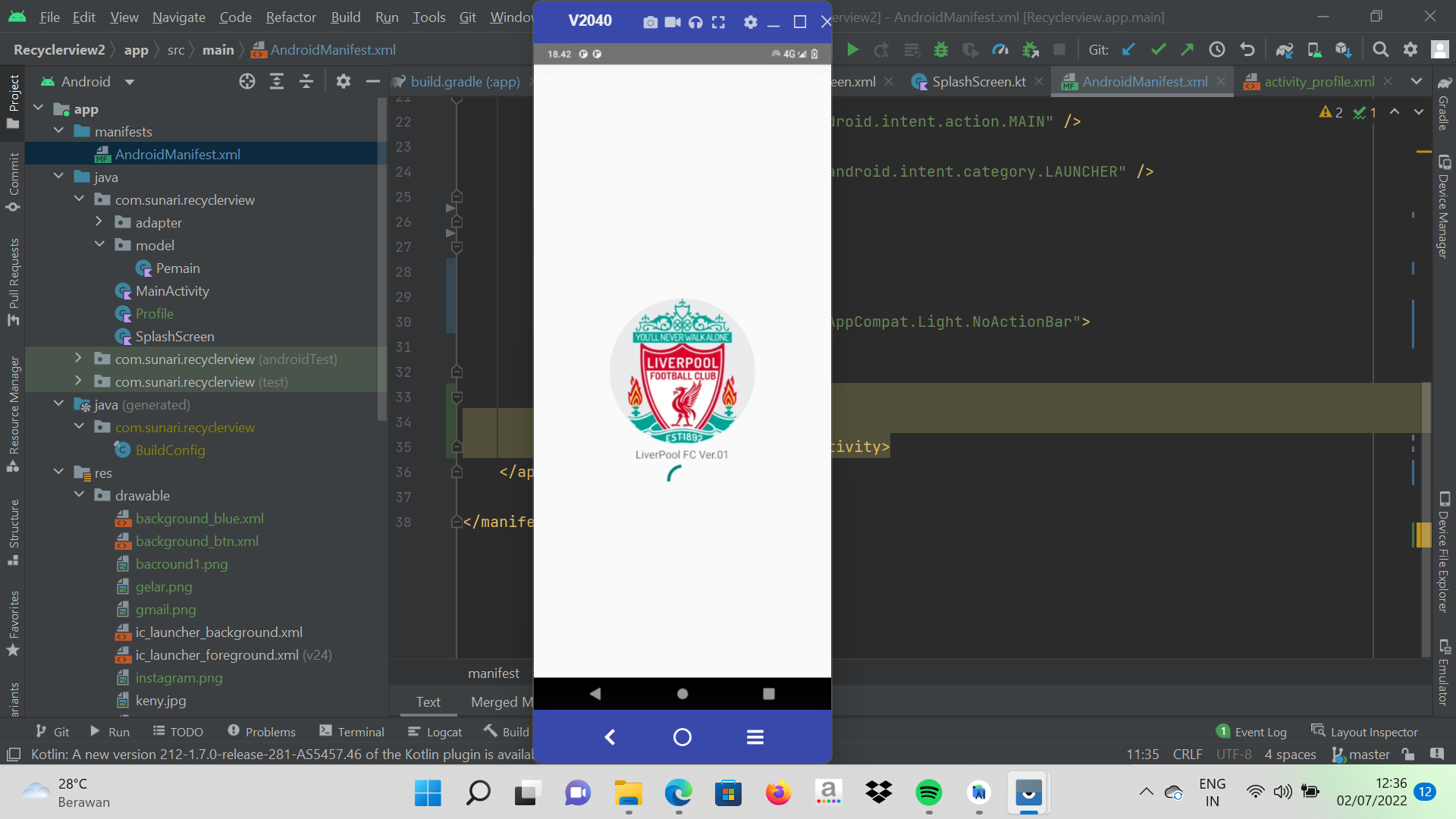 GitHub - sunari03/Recyclerview2