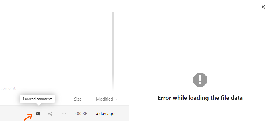 Comments listing fails to load if file is inside a group folder · Issue ...