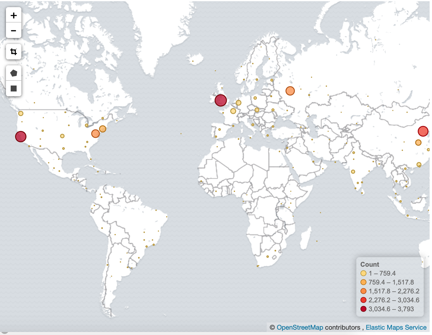 kibana geomap