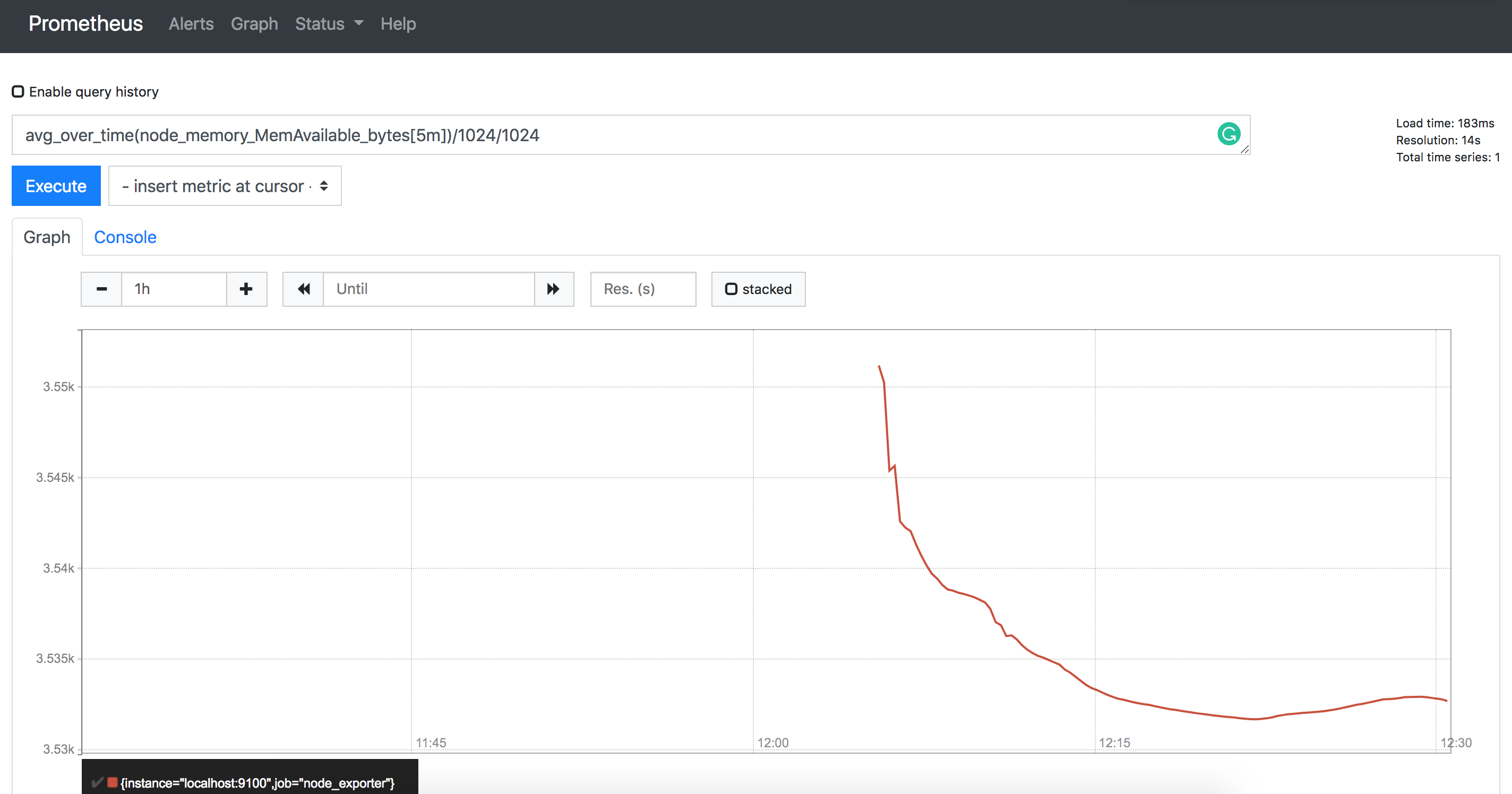 prometheus node exporter memory usage