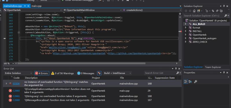 Build error in visual studio · Issue #135 · OpenHantek/openhantek · GitHub