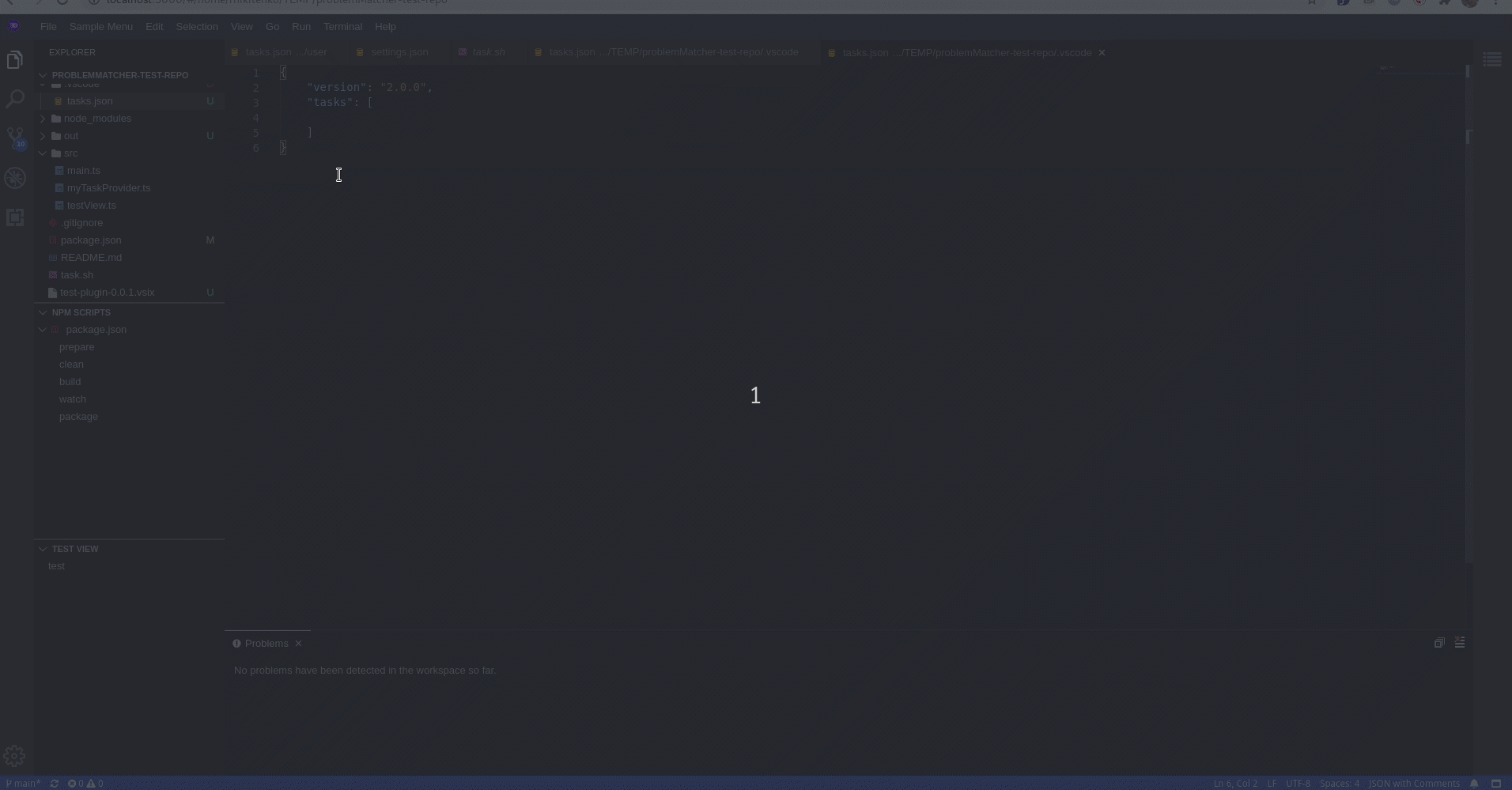 Task type is not present in label after autoconfiguration of problem