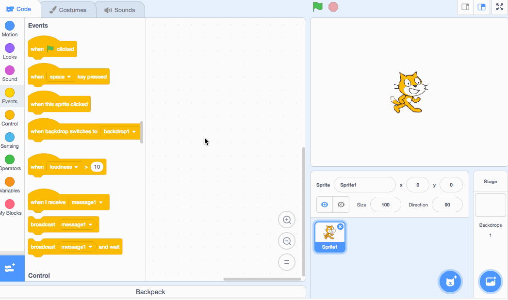 Hat Block In Scratch Edge-triggered hat only triggers in duplicated sprite, not original ...