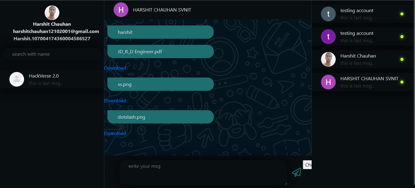 GitHub - Harshit2929/chat-app: Web Socket chat application