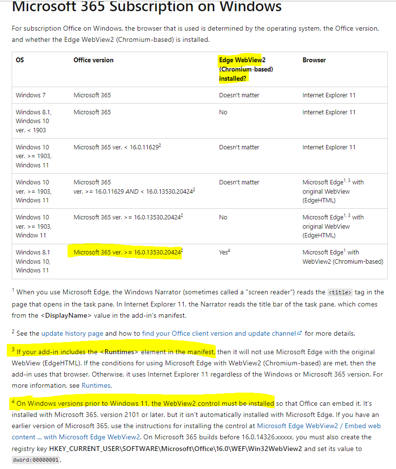 Add ins Crash When Using Window location href On Excel O365 Desktop But Excel 2016 Is Fine 