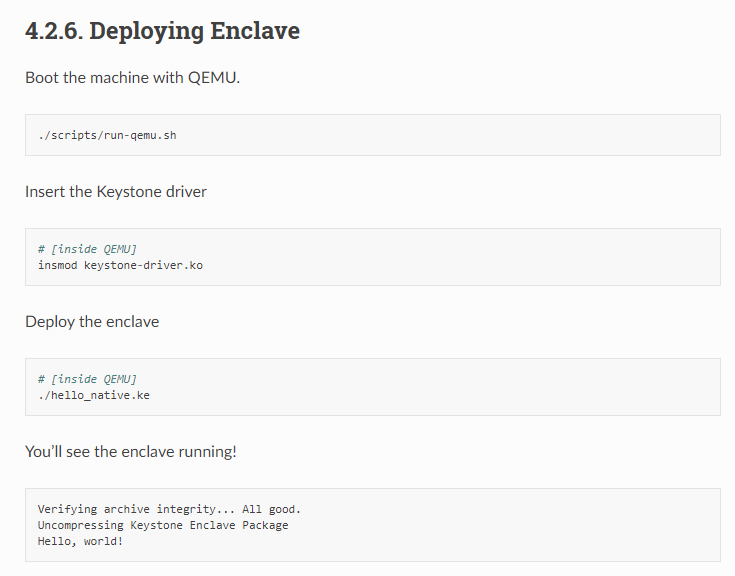 examples have failed. · Issue 211 · keystoneenclave/keystone · GitHub