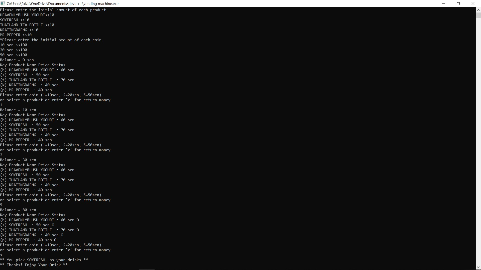 GitHub - josualoong/Mini-Project-Alpro: Vending Machine
