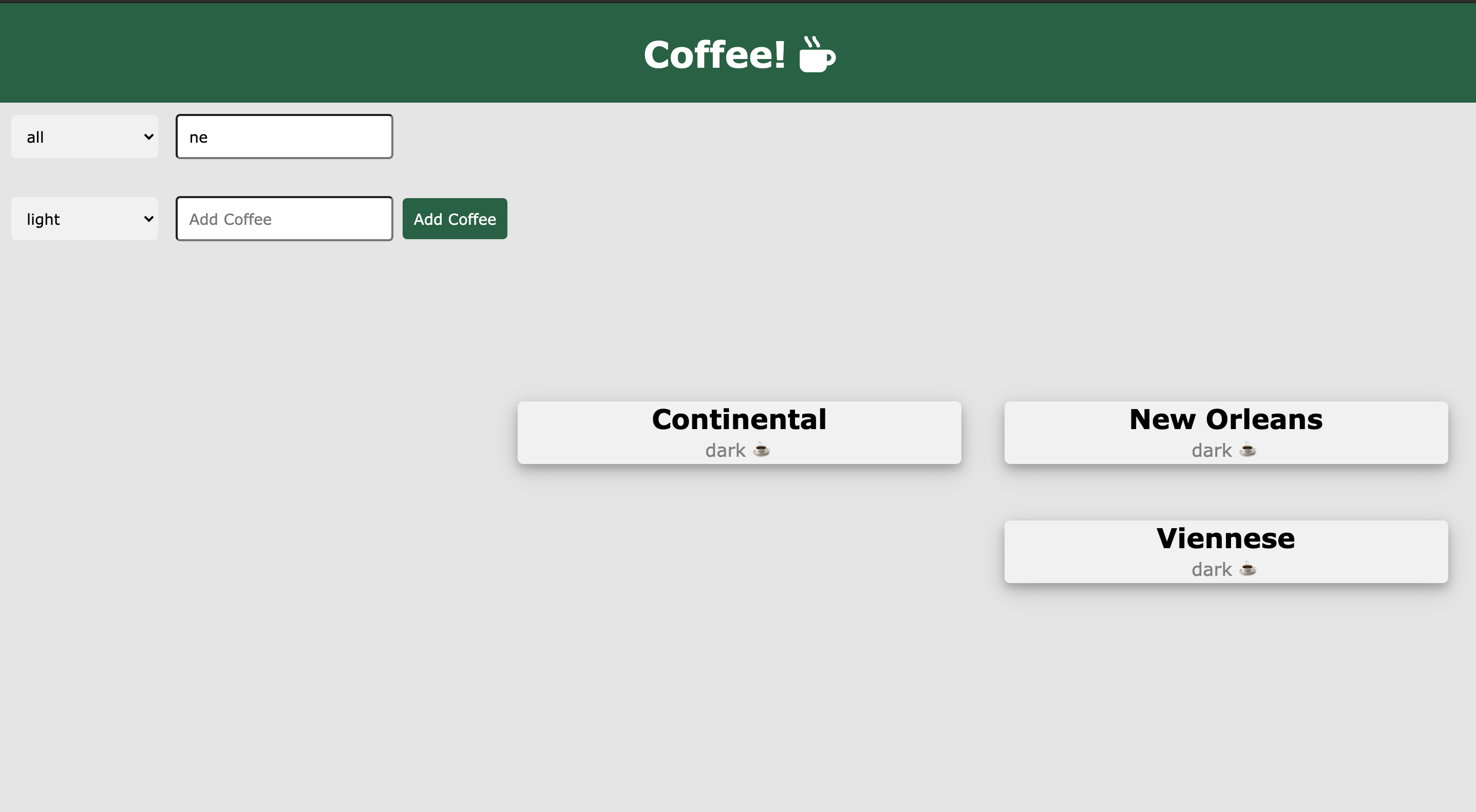 Github Valmeza Coffee Project