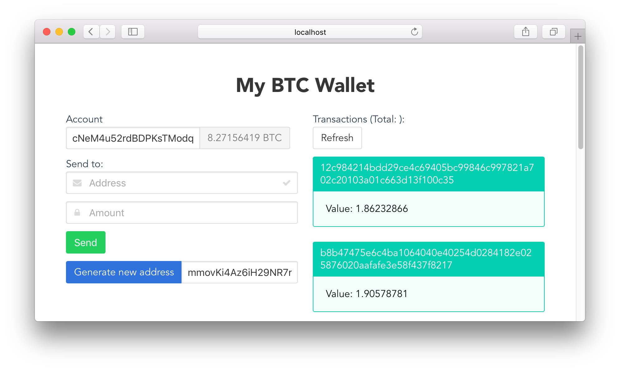 Github Ijackua My Btc Wallet Test Wallet With Vue Js Ui Works With Bitcore Rest Api