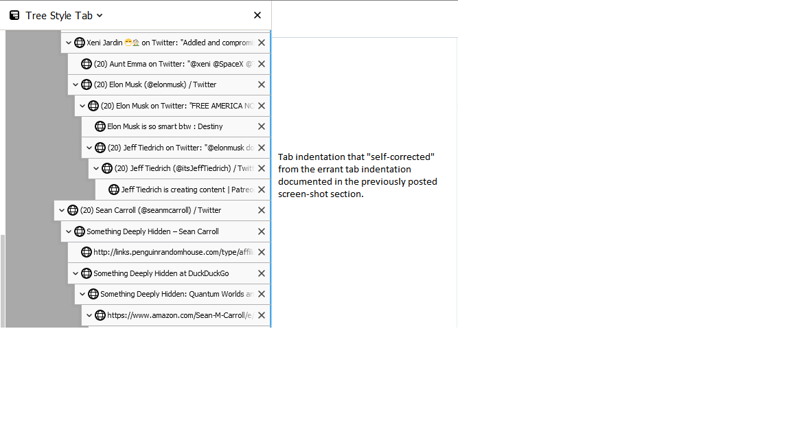 tree style tabs; 03 cropped screenshot with 'self-corrected' indentation; Firefox crash recovery with TST v3 5 3; annotated
