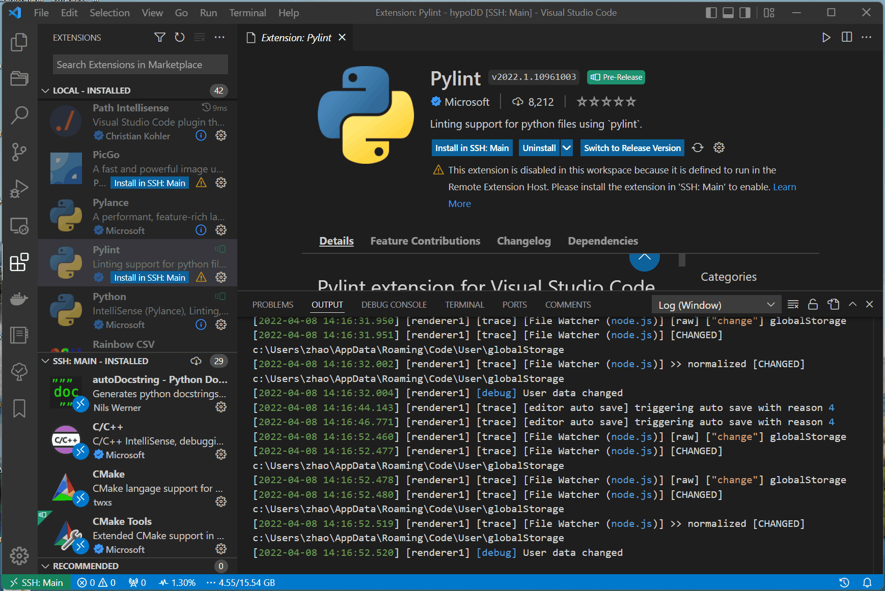 Hard to install pre-release on remote · Issue #146749 · microsoft ...