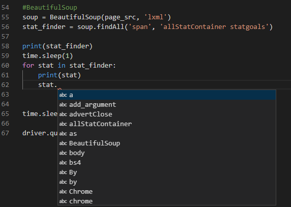 beautifulsoup suggestions not working · Issue #241 · microsoft/pylance ...