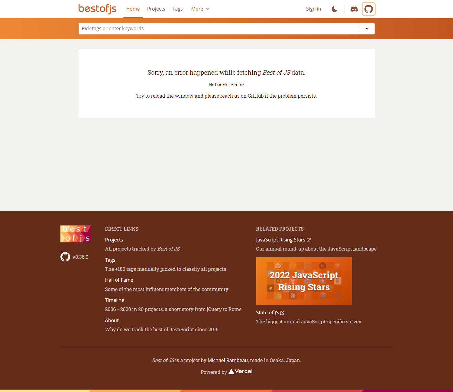 为啥访问不了呢 · Issue #167 · bestofjs/bestofjs · GitHub