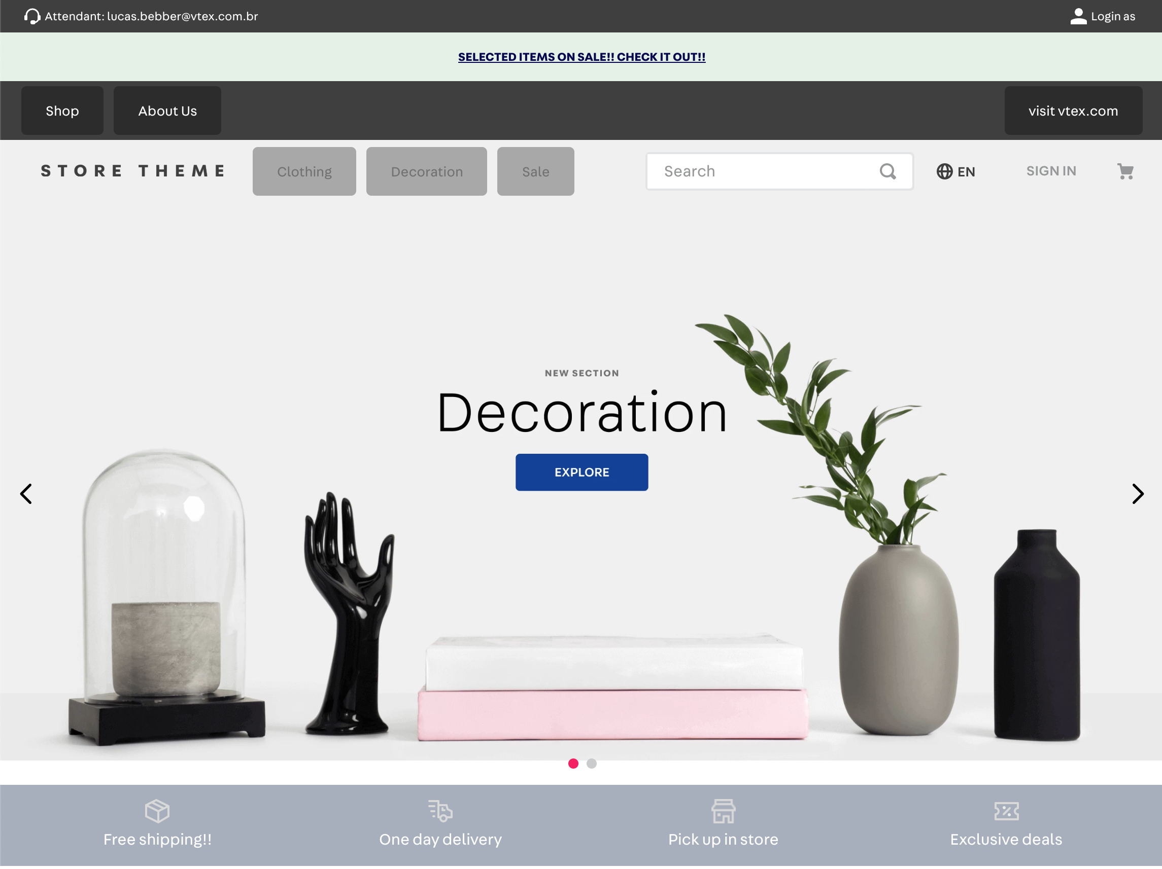 css handles customization applied to the menuItem