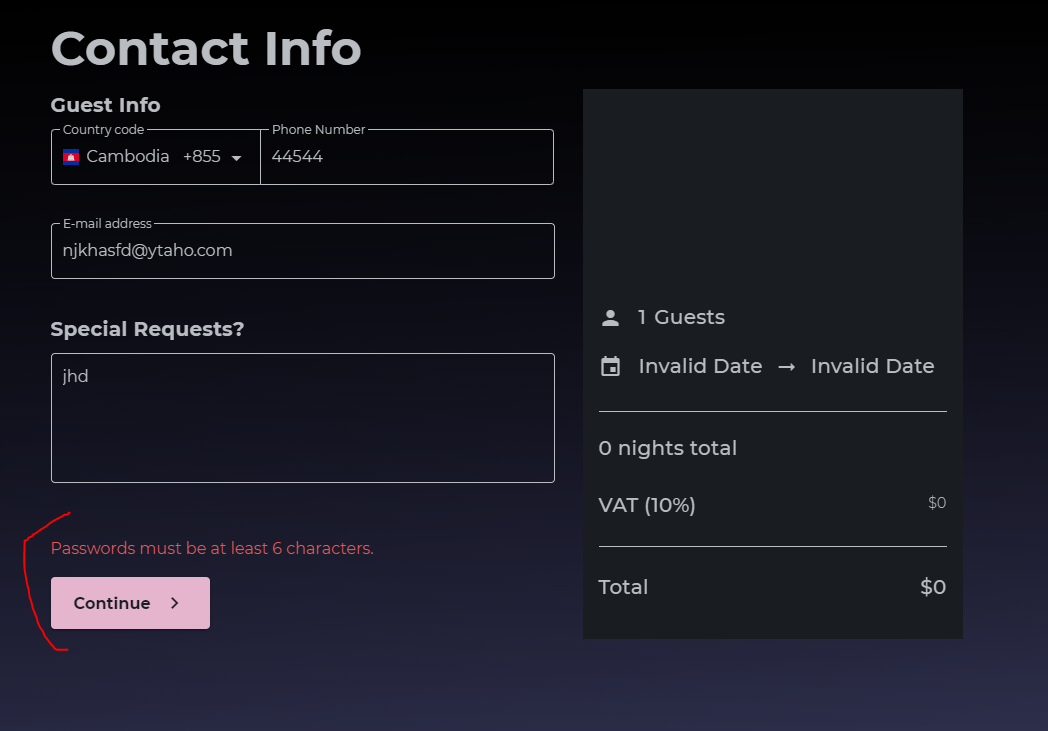 Move login flow to after checkout · Issue #448 · pcl-labs/hotel-website ...