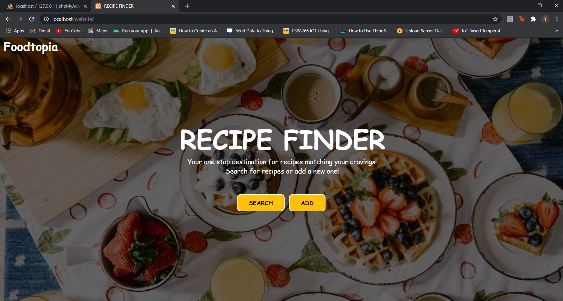 GitHub - tanyamital/Recipe-Finder: This is a web application ...