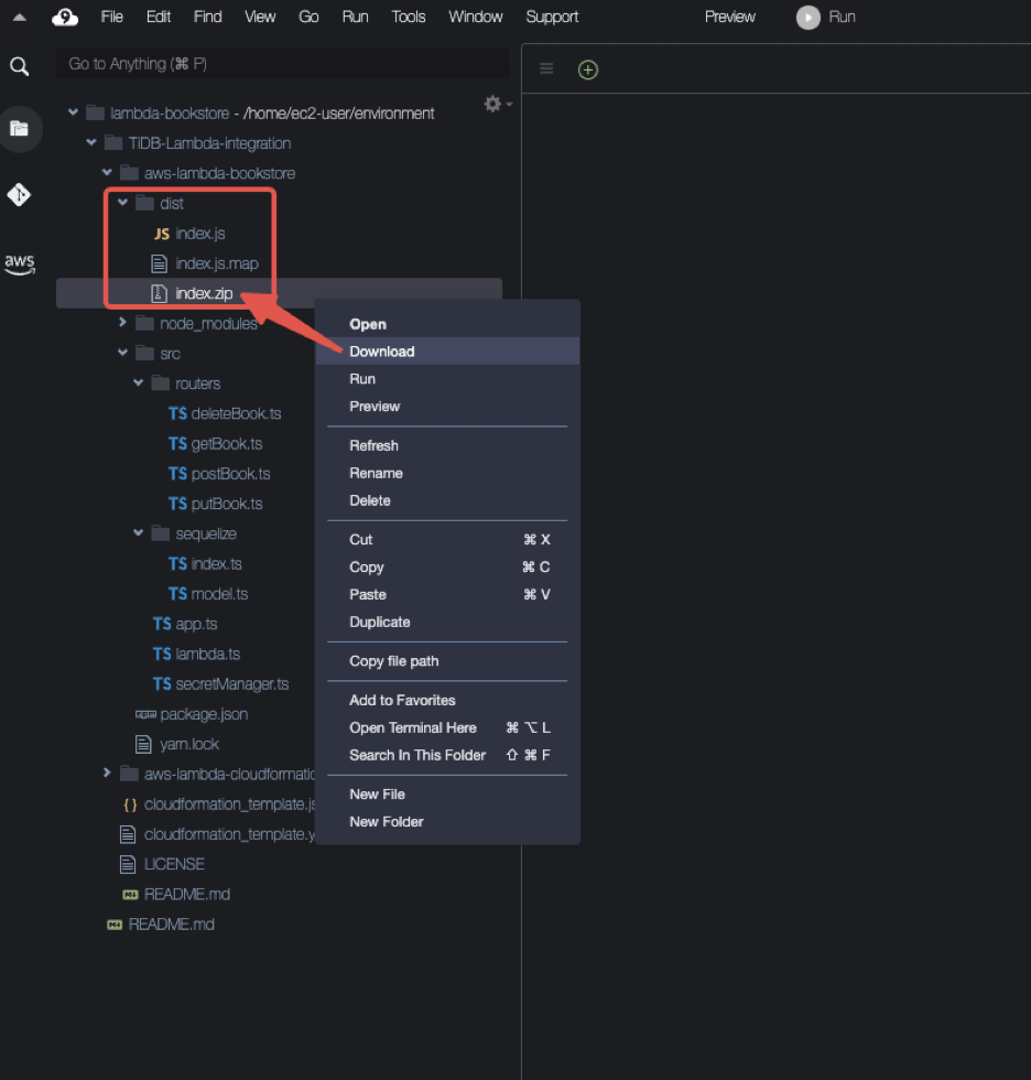 Download the zip file