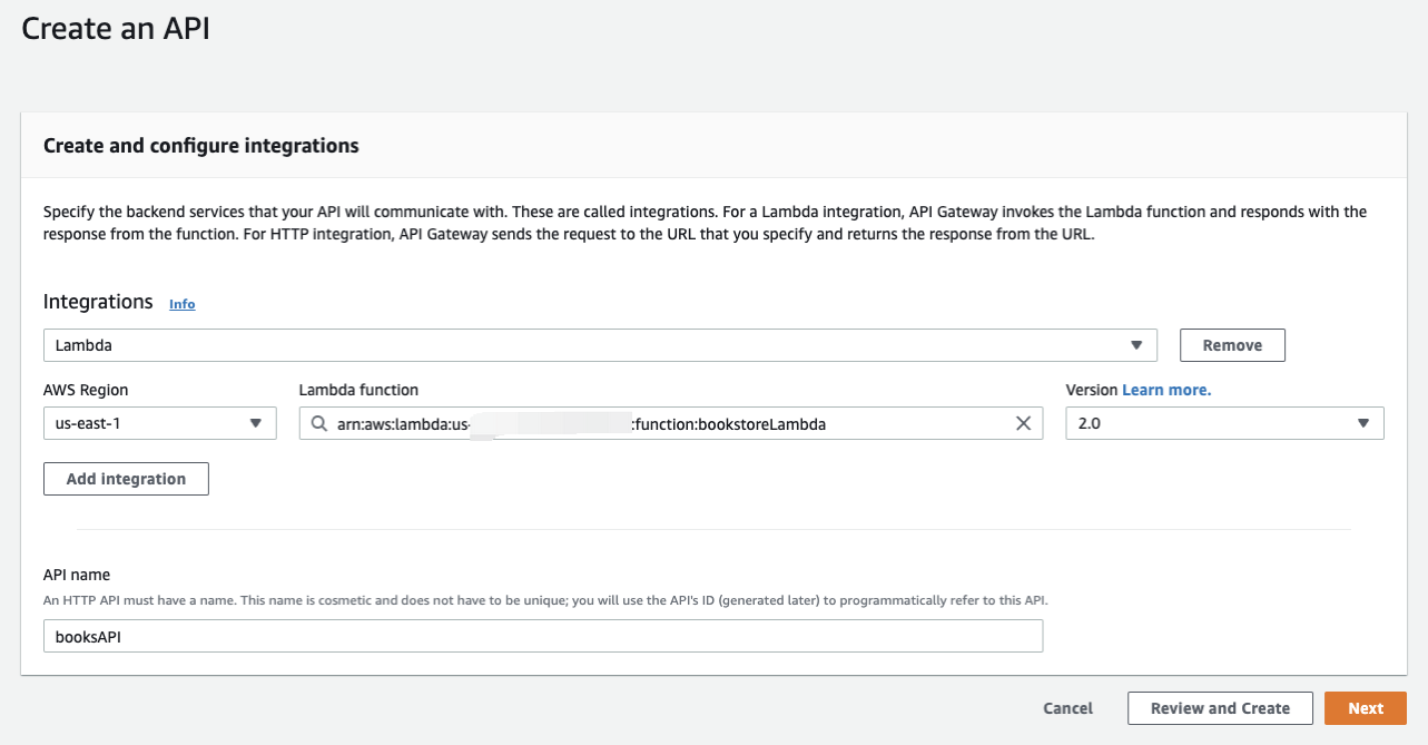 Create an API