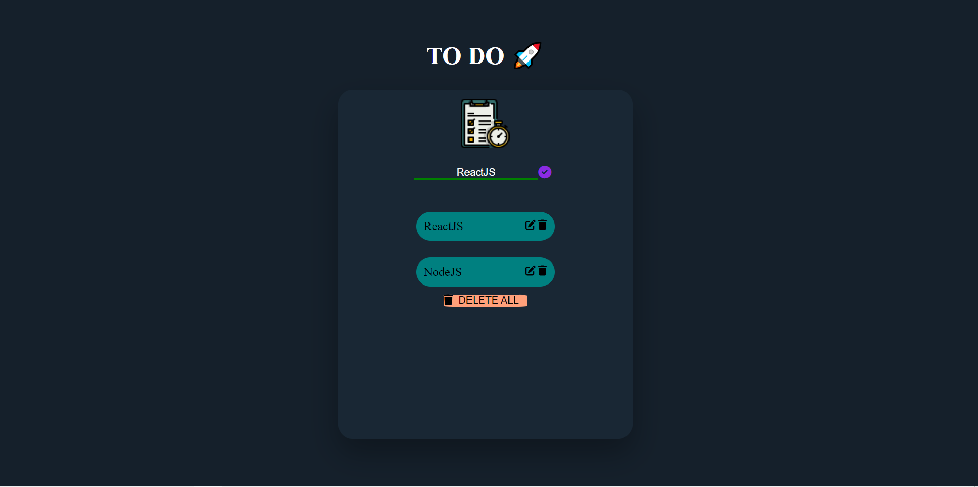 GitHub - mansi-code/Todo: React based To do application