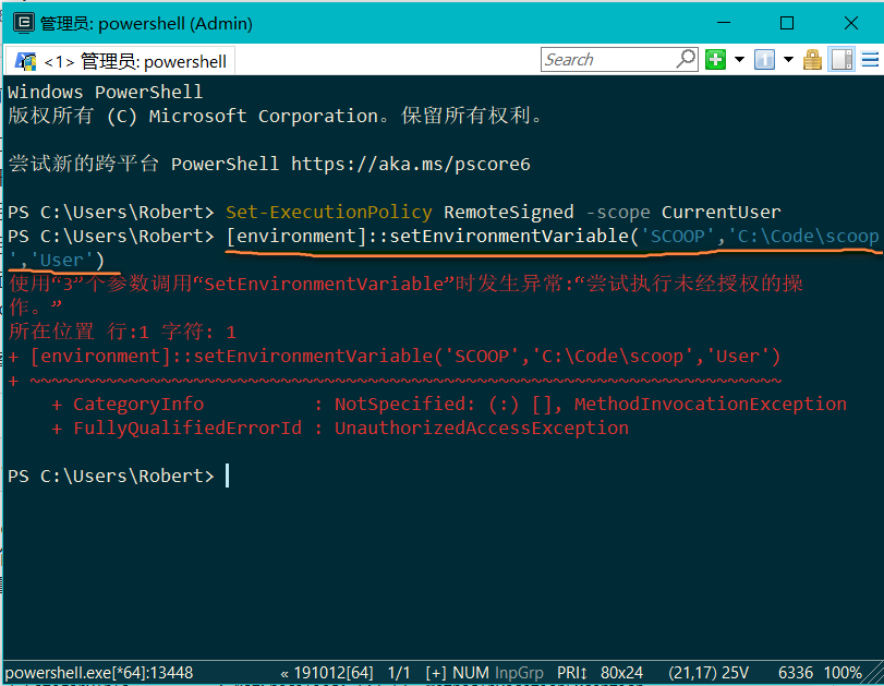 Scoop 安装报错 · Issue #79 · neolee/pilot · GitHub