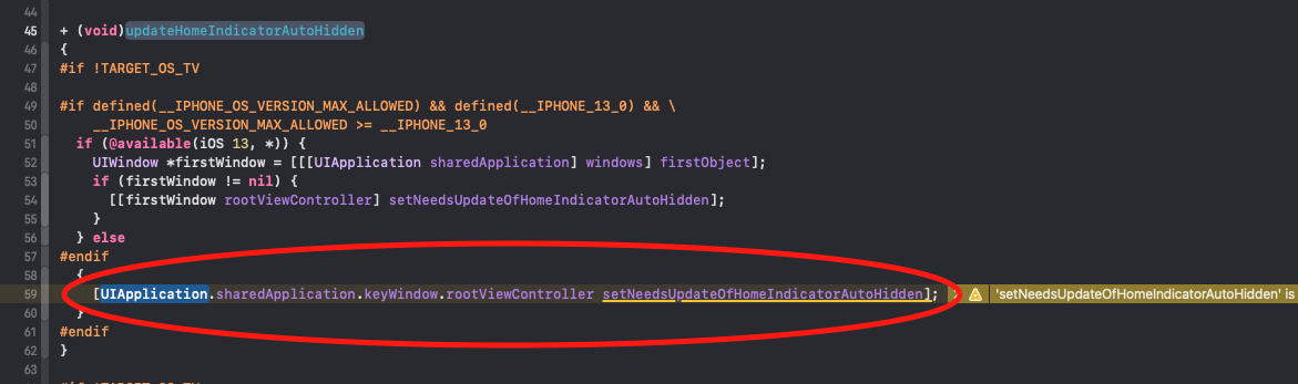 [RNSScreenWindowTraits updateHomeIndicatorAutoHidden] iOS 10 crash ...