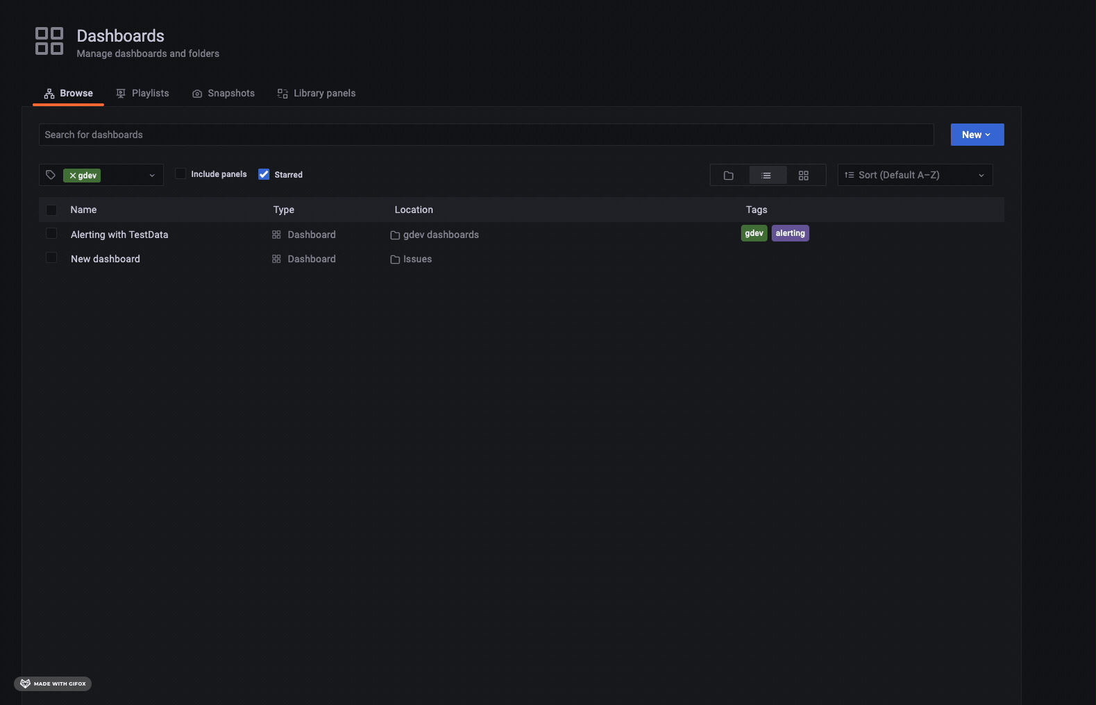 Search add starred filter and swap button order by ryantxu · Pull