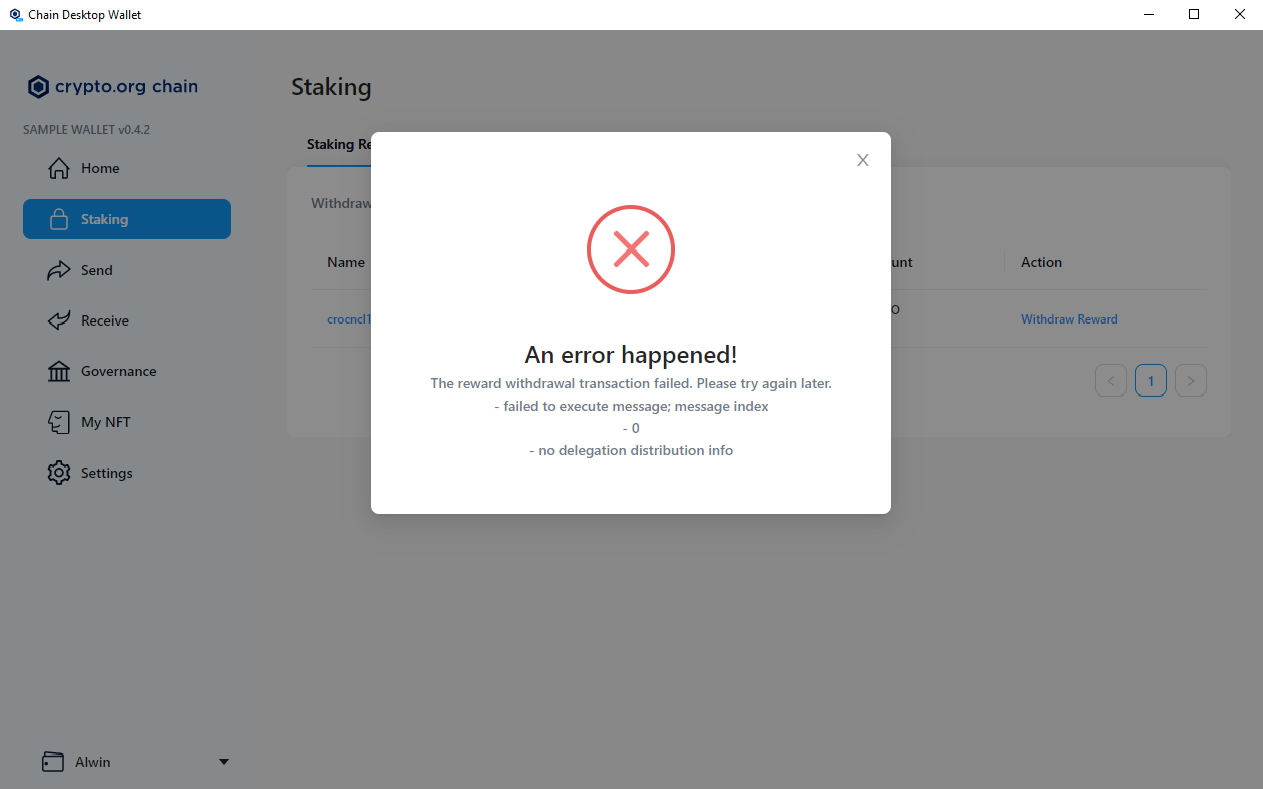 Unable to withdraw reward using Ledger Nano X · Issue #670 · crypto-com /chain-desktop-wallet