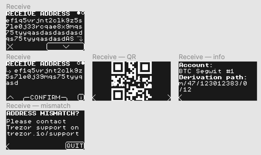 T2B1 design - Receive · Issue #2652 · trezor/trezor-firmware · GitHub