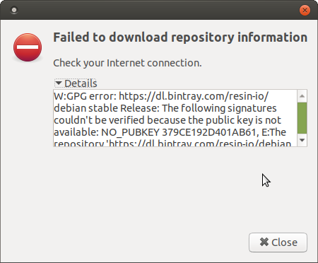 etcher-no-GPG-key