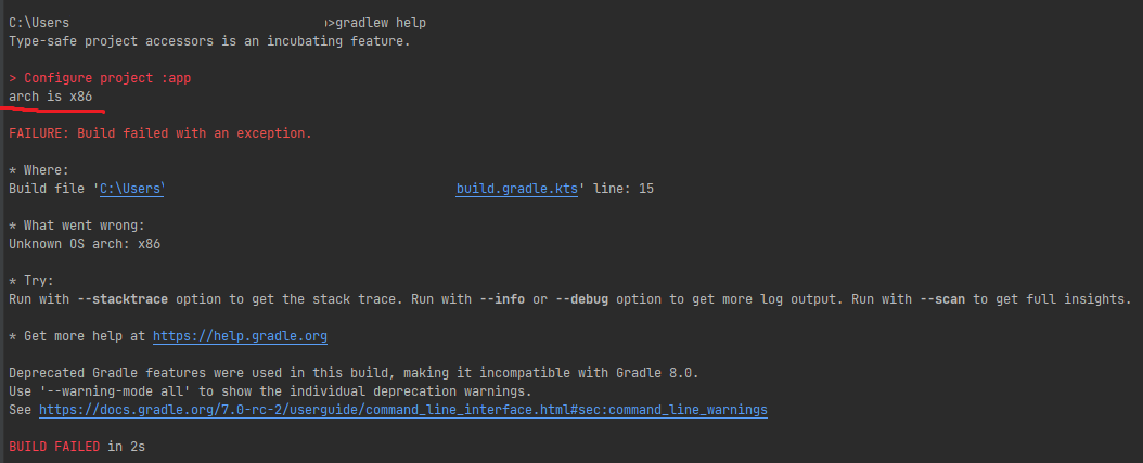 "Unknown OS arch: x86" when running from command line · Issue #560 ...