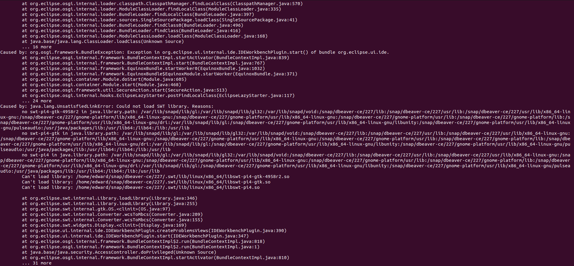 Snap app does not start · Issue #19785 · dbeaver/dbeaver · GitHub