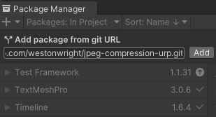GitHub - westonwright/jpeg-compression-urp: Post processing effect that ...