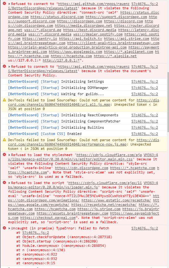 [Bug] BD Github API fails the Content Security Policy · Issue #876 ...