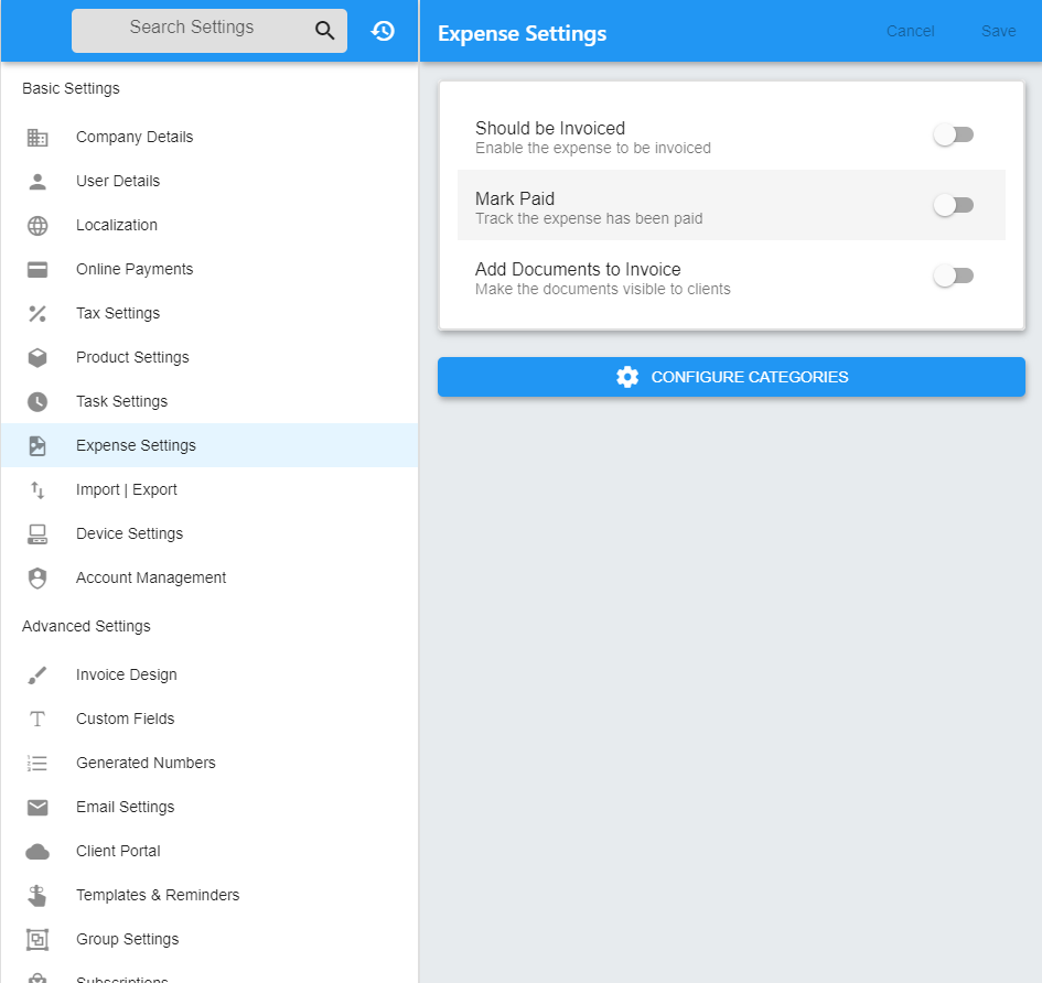 Expenses Ability to calculate Exchange Rate by inputting Converted