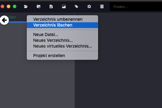contextual menu