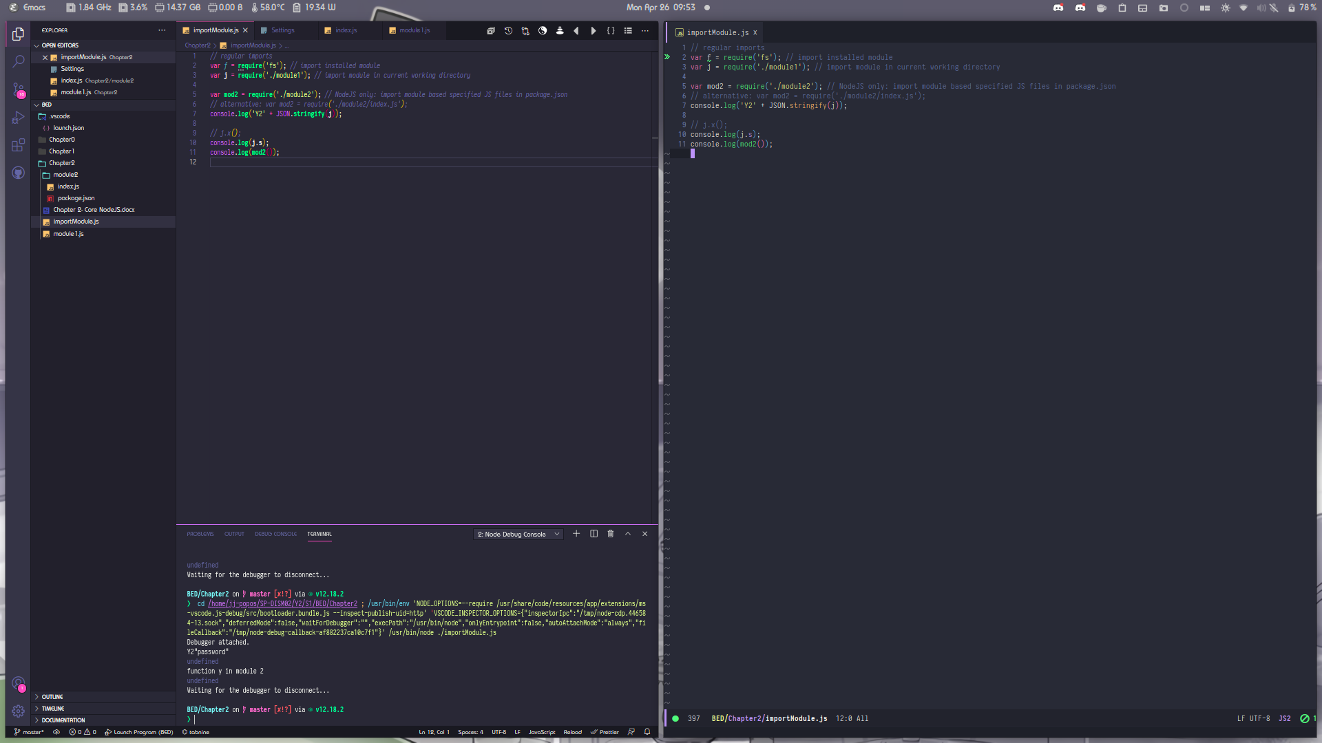 Colors appear different on the same file in VSCode vs Doom Emacs