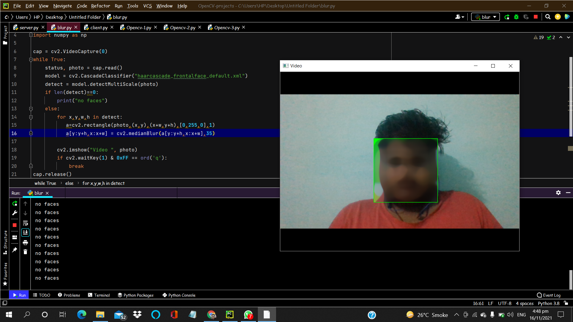 GitHub - dayalnigam/Live_Video_blurred: Blurred the image in the live video
