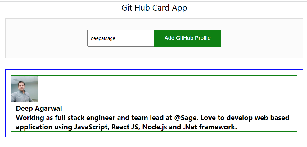 GitHub - deepatsage/github-card-app: Demo React App
