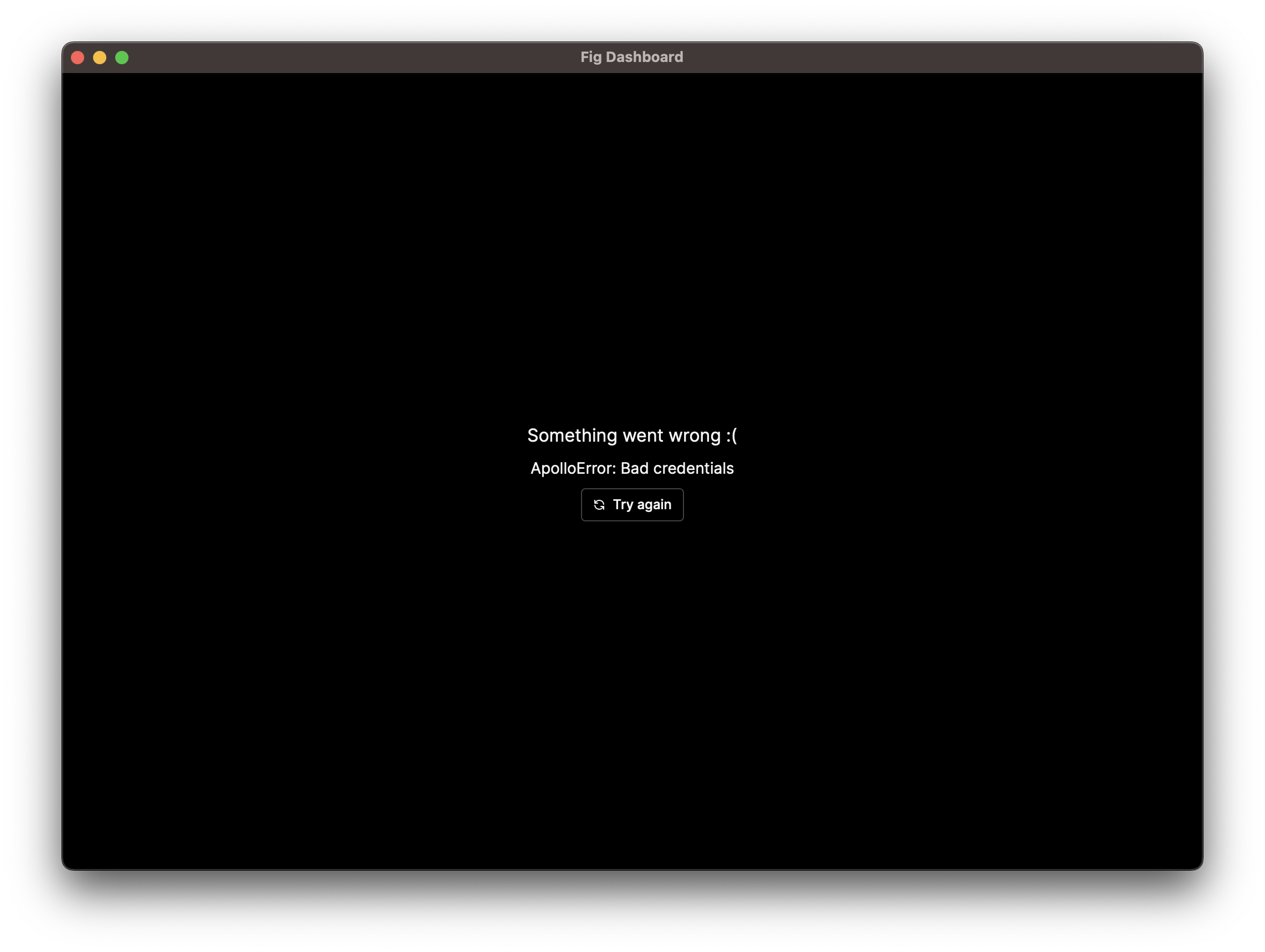 'ApolloError Bad Credentials' after github reauth · Issue 2293 · withfig/fig · GitHub