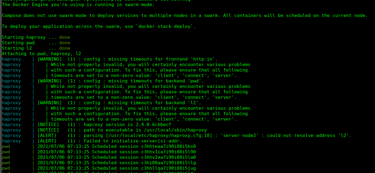 (self hosted) Startup could not resolve address 