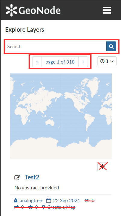 Disable some GeoNode features when viewed from mobile · Issue #8161 ...