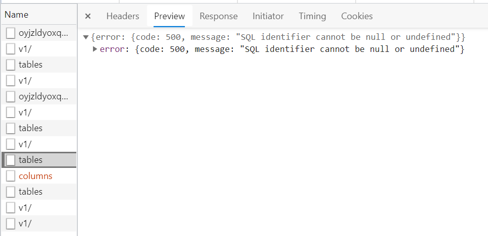 Error 500 when creating a table or editing a column · Issue #2753 ...